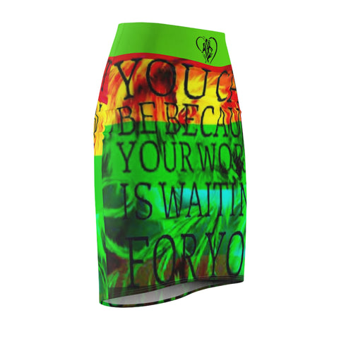 Women's  HIP HOP ART Pencil Skirt (AOP)