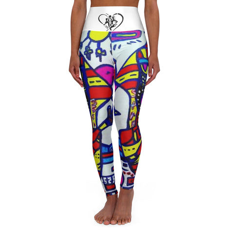 High Waisted HIP HOP ART Yoga Leggings (AOP)