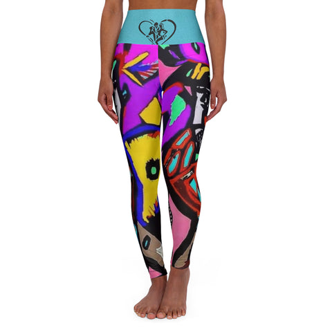 High Waisted HIP HOP ART Yoga Leggings (AOP)