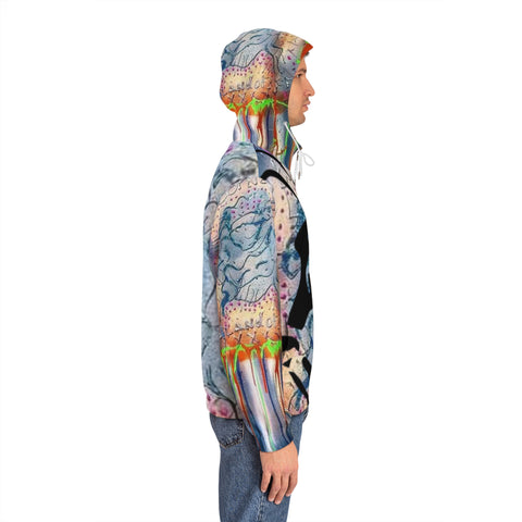 Men's Full-Zip  HIP HOP ART Hoodie (AOP)