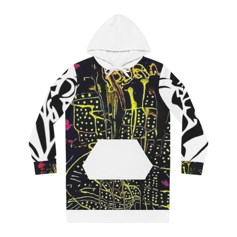 Women's HIP HOP ART Hoodie Dress (AOP)