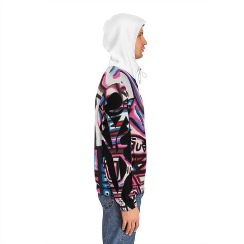 Men's Full-Zip  HIP HOP ART Hoodie (AOP)