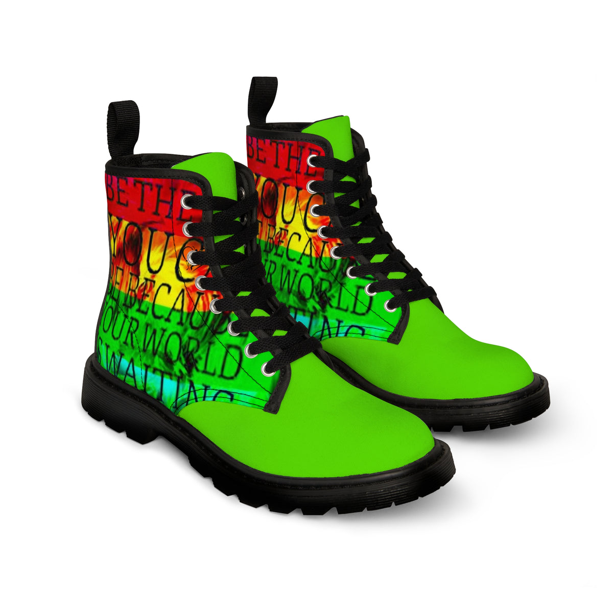 Men's Canvas  HIP HOP ART Boots