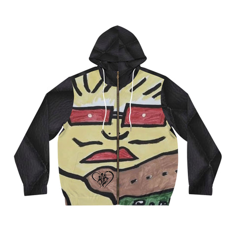 Men's Full-Zip HIP HOP ART Hoodie (AOP)