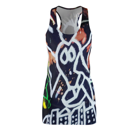Women's Cut & Sew HIP HOP ART Racerback Dress (AOP)