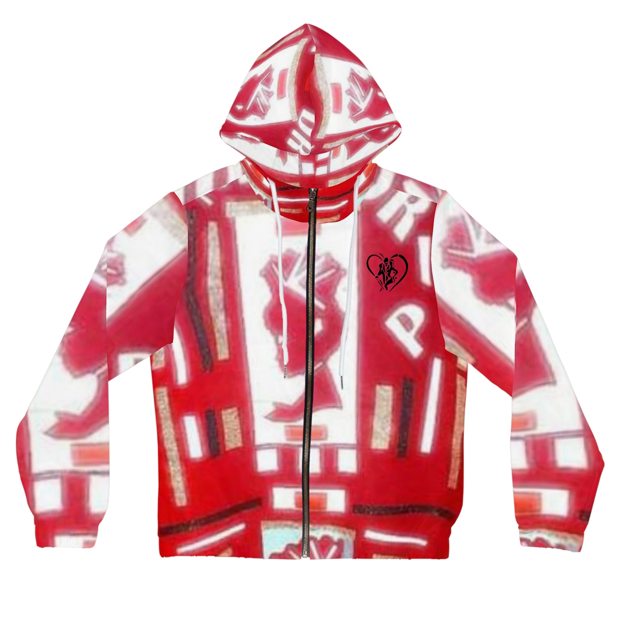 Women’s Full-Zip HIP HOP ART Hoodie (AOP)