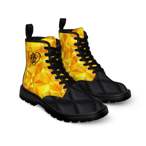 Men's Canvas HIP HOP ART  Boots