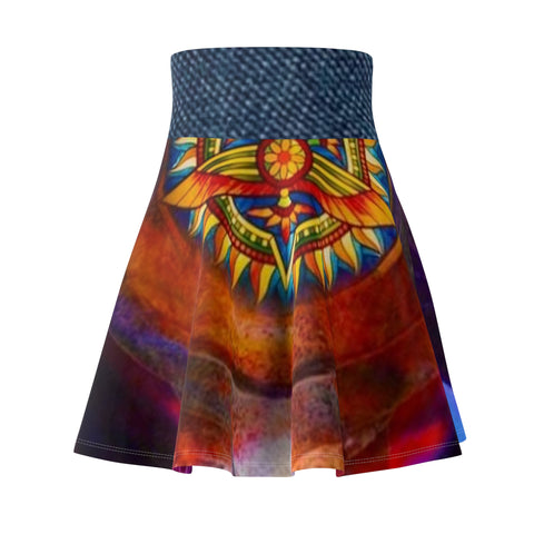 Women's  HIP HOP ART Skater Skirt (AOP)