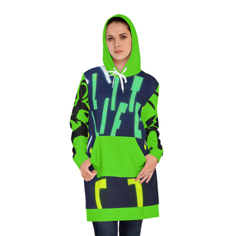 Women's HIP HOP ART Hoodie Dress (AOP)