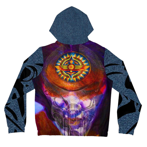 Women’s Full-Zip  HIP HOP ART Hoodie (AOP)