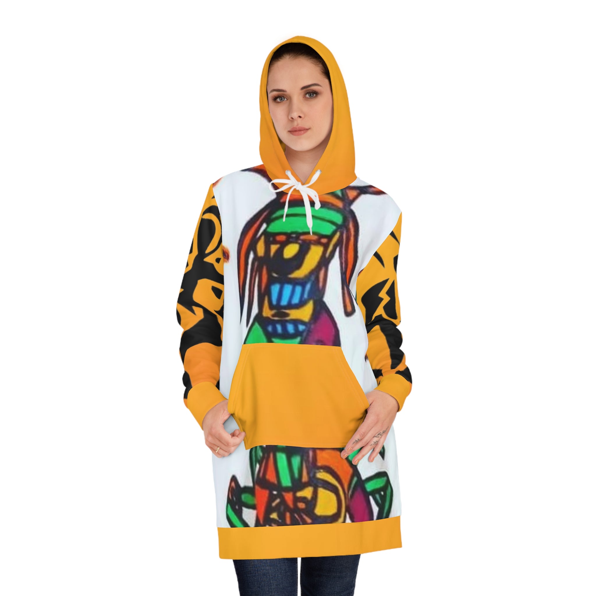 Women's HIP HOP ART Hoodie Dress (AOP)