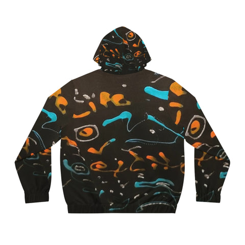 Men's Full-Zip  HIP HOP ART Hoodie (AOP)