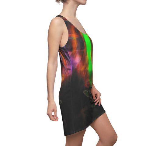 Women's Cut & Sew  HIP HOP ART Racerback Dress (AOP)