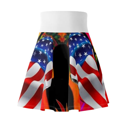 Women's  HIP HOP ART Skater Skirt (AOP)