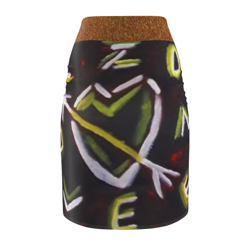 Women's HIP HOP ART Pencil Skirt (AOP)