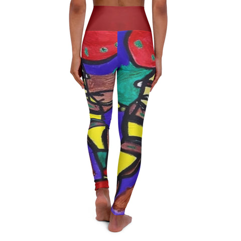 High Waisted  HIP HOP ART Yoga Leggings (AOP)