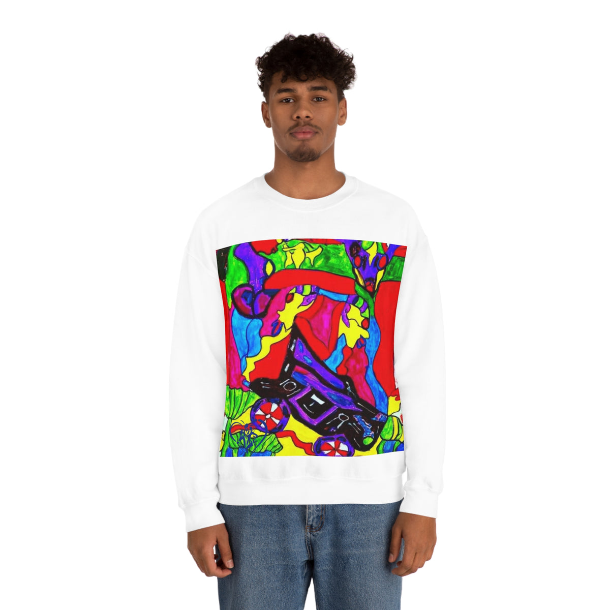 Unisex Heavy Blend™  HIP HOP ART  Crewneck Sweatshirt