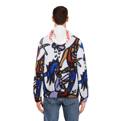 Men's Full-Zip  HIP HOP ART Hoodie (AOP)