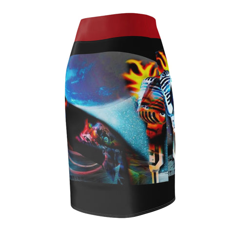 Women's HIP HOP ART Pencil Skirt (AOP)