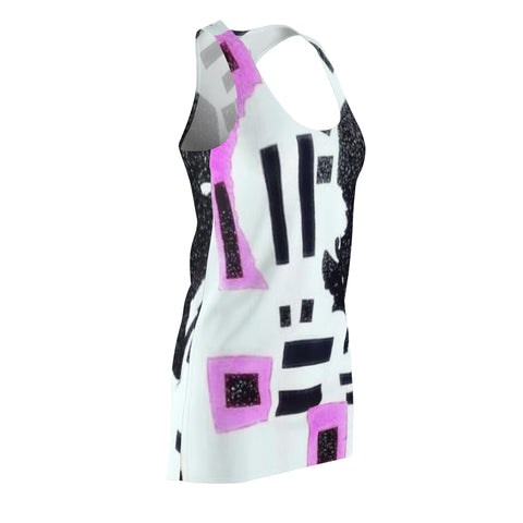 Women's Cut & Sew  HIP HOP ART Racerback Dress (AOP)