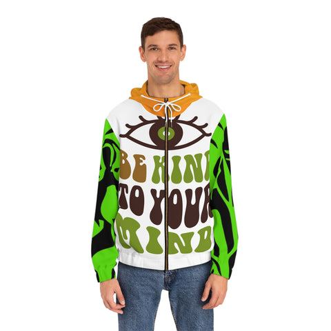 Men's Full-Zip HIP HOP ART Hoodie (AOP)