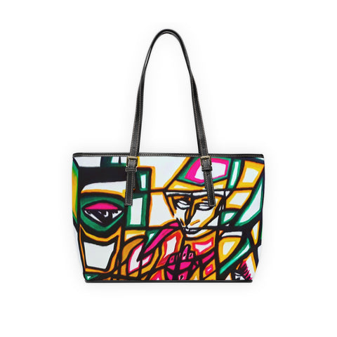 PU HIP HOP ART Leather Shoulder Bag