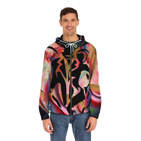 Men's Full-Zip  HIP HOP ART  Hoodie (AOP)