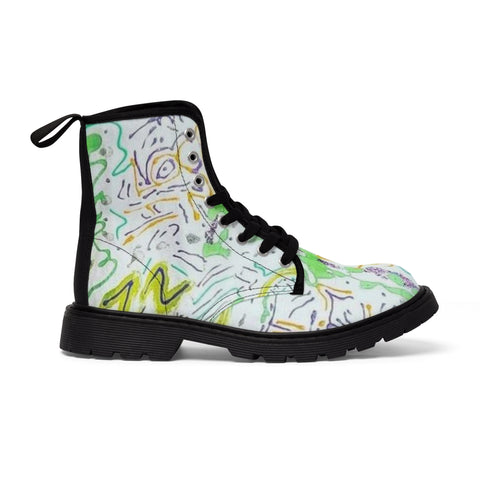 Men's HIP HOP ART Canvas Boots