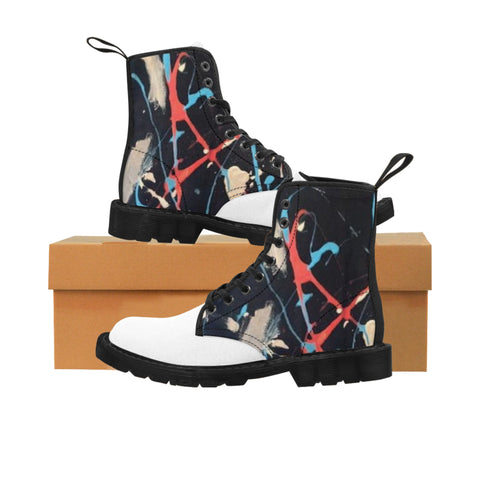 Men's  HIP HOP ART Canvas Boots