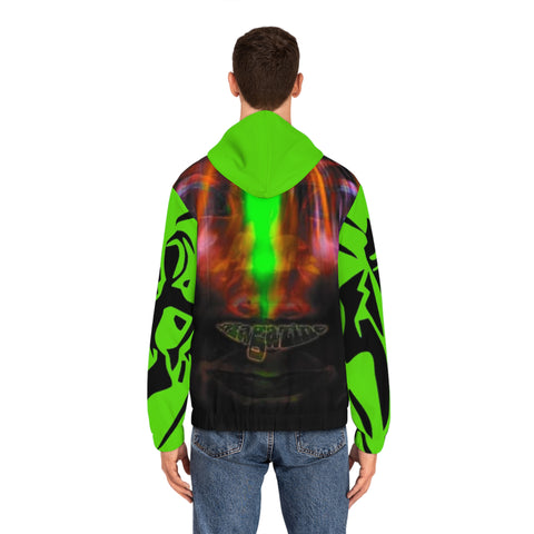 Men's Full-Zip  HIP HOP ART Hoodie (AOP)