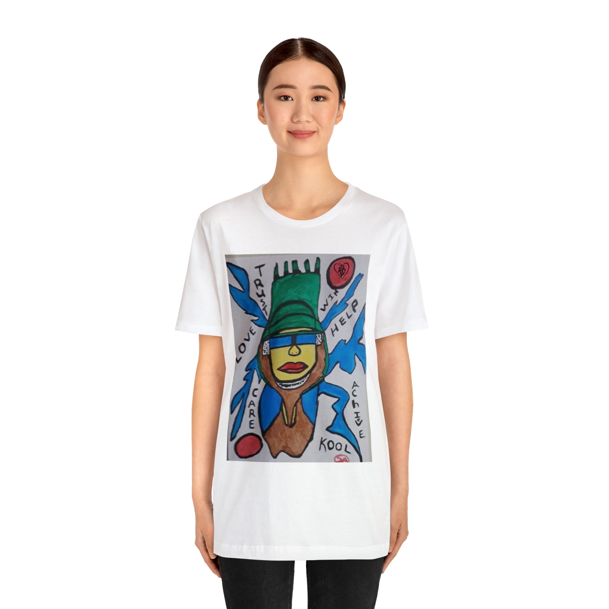 Unisex Hip Hop Art Jersey Short Sleeve Tee