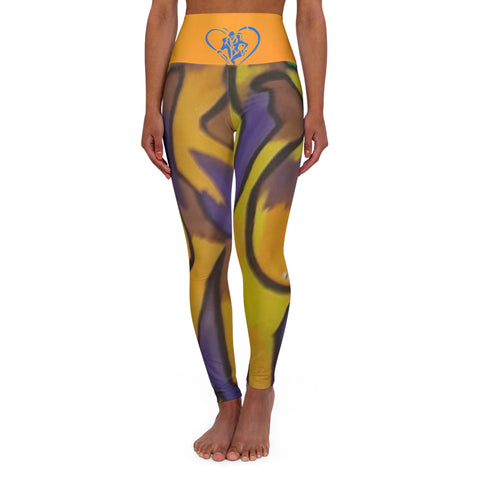 High Waisted HIP HOP ART Yoga Leggings (AOP)