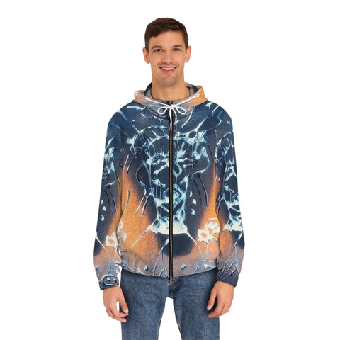 Men's Full-Zip  HIP HOP ART Hoodie (AOP)