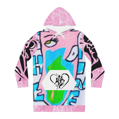 Women's  HIP HOP ART Hoodie Dress (AOP)