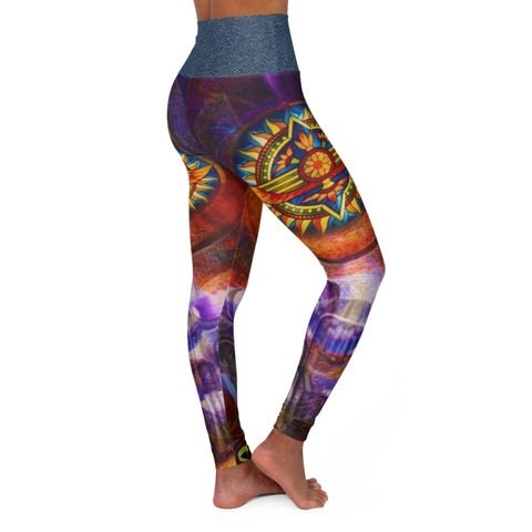 High Waisted HIP HOP ART Yoga Leggings (AOP)