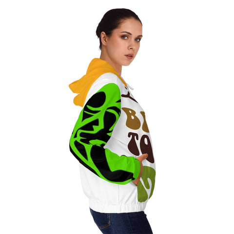 Women’s Full-Zip  HIP HOP ART Hoodie (AOP)