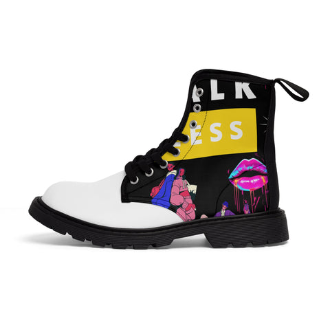 Men's  HIP HOP ART Canvas Boots