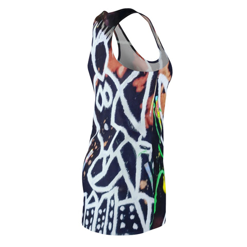 Women's Cut & Sew HIP HOP ART Racerback Dress (AOP)