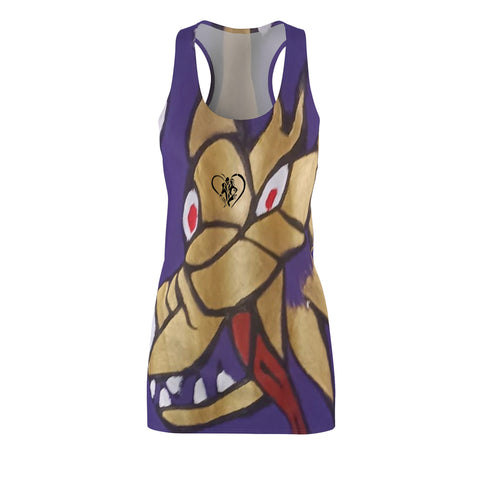 Women's Cut & Sew HIP HOP ART Racerback Dress (AOP)