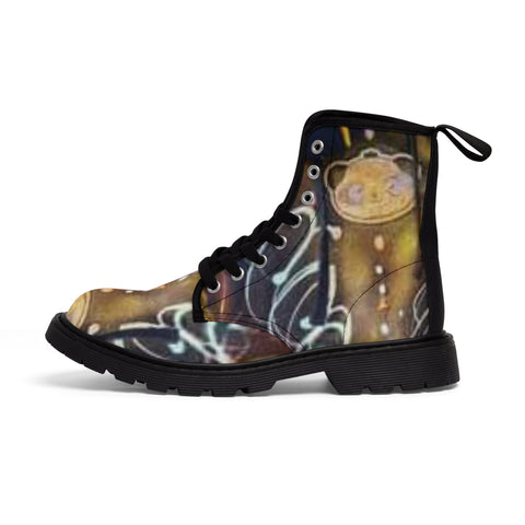 Men's  HIP HOP ART Canvas Boots