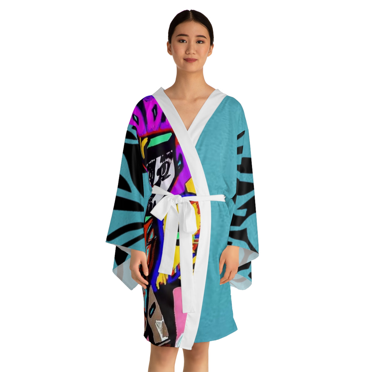 Long Sleeve  HIP HOP ART Kimono Robe (AOP)