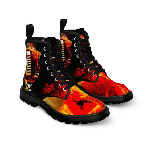 Men's Canvas  HIP HOP ART Boots