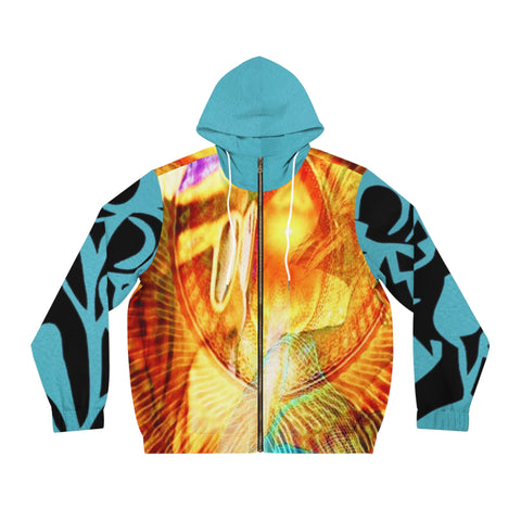 Men's Full-Zip  HIP HOP ART Hoodie (AOP)