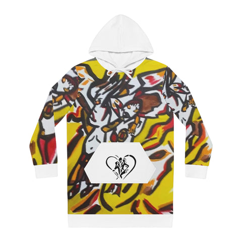 Women's HIP HOP ART Hoodie Dress (AOP)