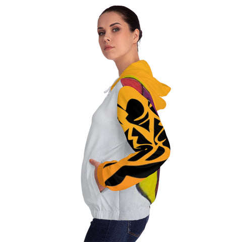 Women’s Full-Zip HIP HOP ART Hoodie (AOP)