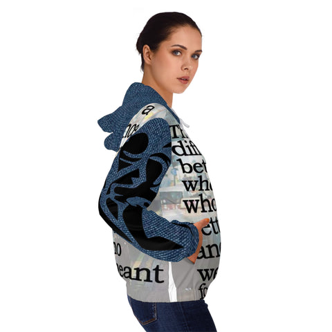 Women’s Full-Zip HIP HOP ART Hoodie (AOP)