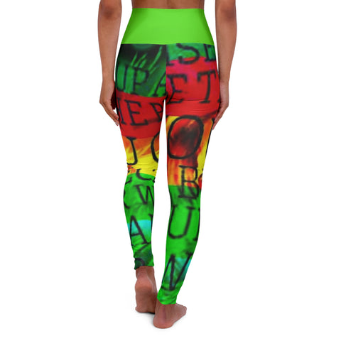 High Waisted HIP HOP ART Yoga Leggings (AOP)