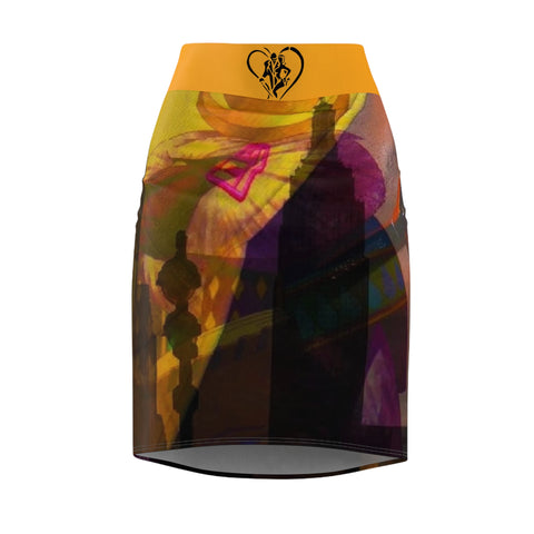 Women's HIP HOP ART Pencil Skirt (AOP)