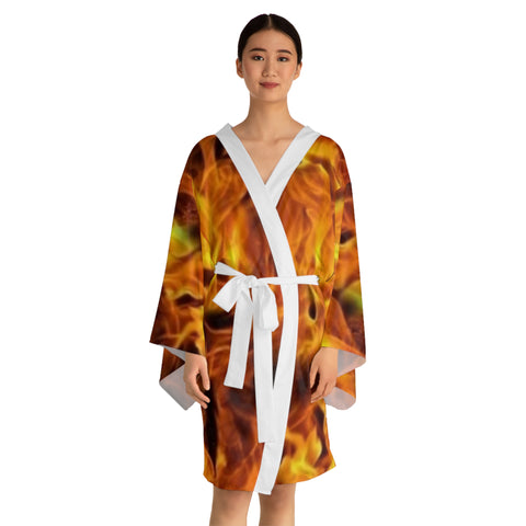 Long Sleeve  HIP HOP ART  Kimono Robe (AOP)