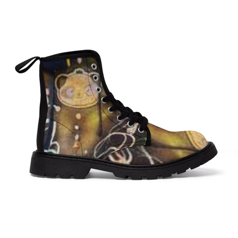 Men's  HIP HOP ART Canvas Boots